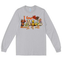 Moon Dust I love Fall most of Fall Long Sleeve Tee - NancyCooperArtShop