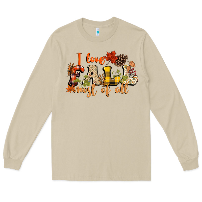 I Love Fall Most Of Fall Long Sleeve Tee by NancyCooperArtShop | Teevron