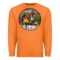 Carrot elk buck deer christmas Premium Sweatshirt - LillyAllenDesigns