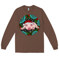 Chestnut Baby Pig Christmas Long Sleeve Tee - RanaPortraitStore