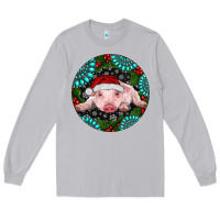 Moon Dust Baby Pig Christmas Long Sleeve Tee - RanaPortraitStore