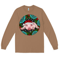 Toasted Coconut Baby Pig Christmas Long Sleeve Tee - RanaPortraitStore