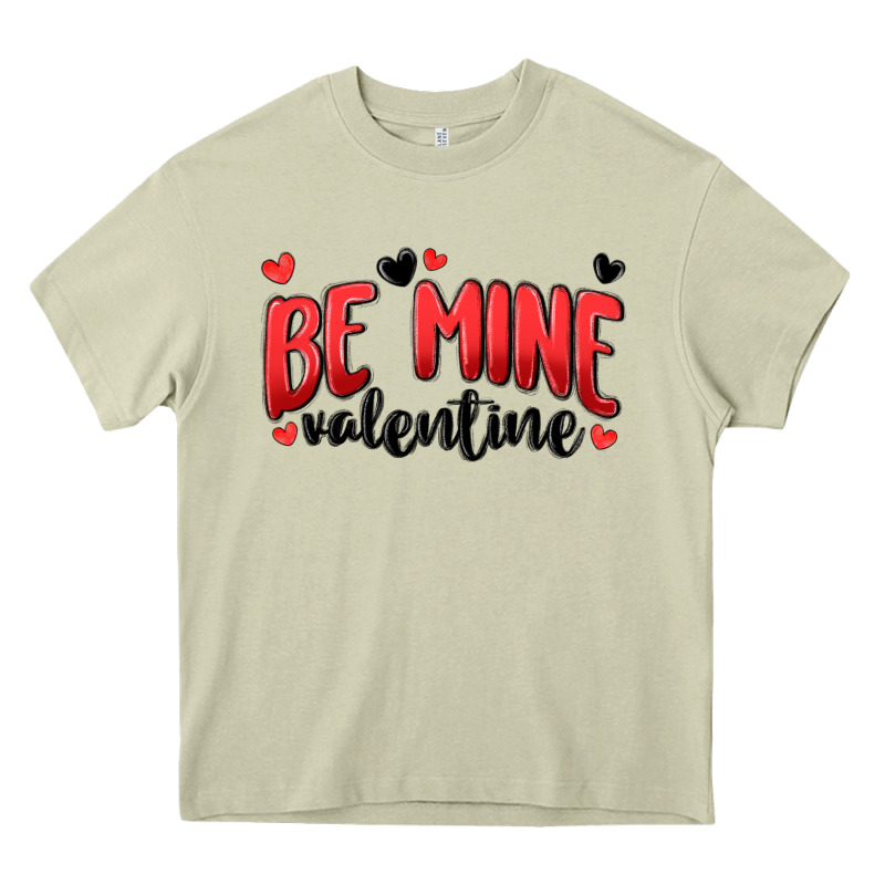 Be Mine Valentine Heavy Core Tee by MaliasSmallBusiness | Teevron