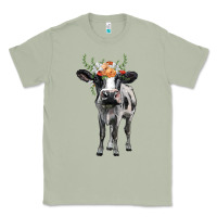 Matcha holstein cow floral wreath Classic Tee - BarkalooDesign