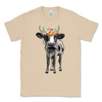 Mushroom holstein cow floral wreath Classic Tee - BarkalooDesign
