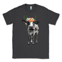 Smoke holstein cow floral wreath Classic Tee - BarkalooDesign