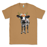 Toasted Coconut holstein cow floral wreath Classic Tee - BarkalooDesign
