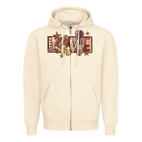 Sandshell football love Zipper Hoodie - FaDigitalArtStudio