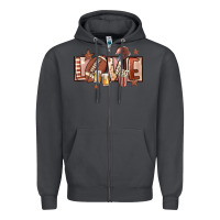 Smoke football love Zipper Hoodie - FaDigitalArtStudio