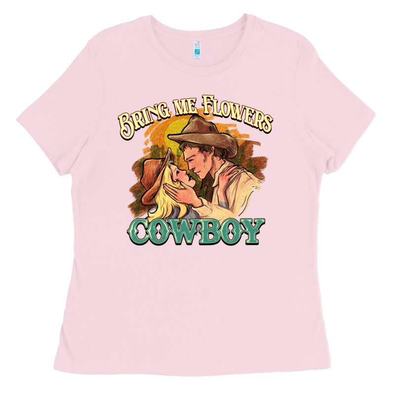 Bring Me Flowers Cowboy Ladies Tee by NancyCooperArtShop | Teevron