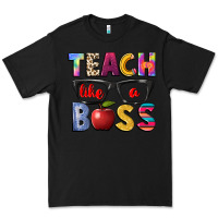 Black teach like a boss Premium Tee - NancyCooperArtShop