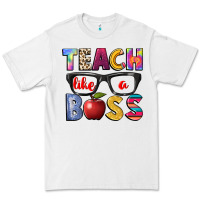White teach like a boss Premium Tee - NancyCooperArtShop