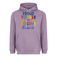 Lavender Proud teacher to au-some students Heavyweight Hoodie - CowhideDigitalArt