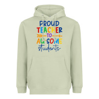 Matcha Proud teacher to au-some students Heavyweight Hoodie - CowhideDigitalArt
