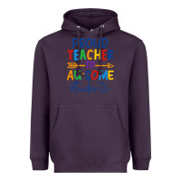 Plum Proud teacher to au-some students Heavyweight Hoodie - CowhideDigitalArt