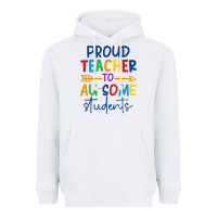 White Proud teacher to au-some students Heavyweight Hoodie - CowhideDigitalArt
