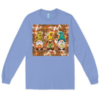 Colony Blue Fall gnomes Long Sleeve Tee - NancyCooperArtShop