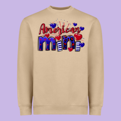 American Mini  4th Of July Heavyweight Sweatshirt Designed By Cowgirlartshop
