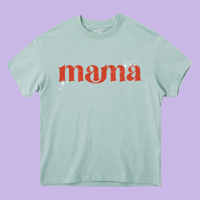 Mama Stronger Than The Storm Heavy Core Tee Designed By Jahusdesignshop