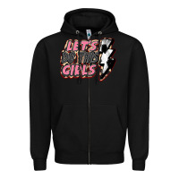 Black let's do this girls soccer Zipper Hoodie - FaDigitalArtStudio