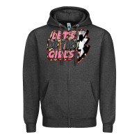 Charcoal Heather let's do this girls soccer Zipper Hoodie - FaDigitalArtStudio