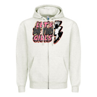 Oatmeal Heather let's do this girls soccer Zipper Hoodie - FaDigitalArtStudio