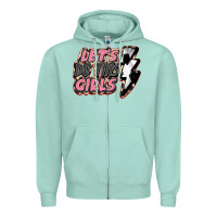 Seafoam let's do this girls soccer Zipper Hoodie - FaDigitalArtStudio
