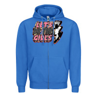 True Royal let's do this girls soccer Zipper Hoodie - FaDigitalArtStudio