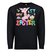 Black My 1st Easter Premium Sweatshirt - CowhideDigitalArt