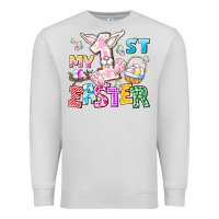 Dove Grey My 1st Easter Premium Sweatshirt - CowhideDigitalArt