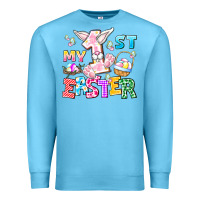 Ocean Blue My 1st Easter Premium Sweatshirt - CowhideDigitalArt