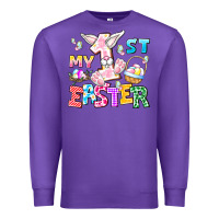 Purple My 1st Easter Premium Sweatshirt - CowhideDigitalArt