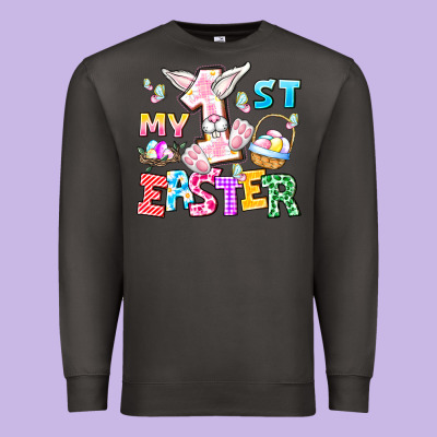 My 1st Easter Premium Sweatshirt Designed By Cowhidedigitalart