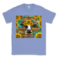 Colony Blue holstein cow with sunflowers Classic Tee - BarkalooDesign