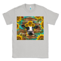 Moon Dust holstein cow with sunflowers Classic Tee - BarkalooDesign