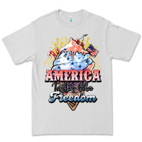 Dove Grey America ice cream Premium Tee - NancyCooperArtShop