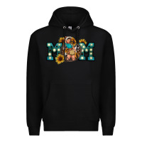 Black Western Mom Mother's Day Premium Hoodie - FaDigitalArtStudio