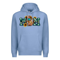Colony Blue Western Mom Mother's Day Premium Hoodie - FaDigitalArtStudio