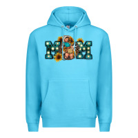 Ocean Blue Western Mom Mother's Day Premium Hoodie - FaDigitalArtStudio