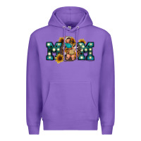 Purple Western Mom Mother's Day Premium Hoodie - FaDigitalArtStudio