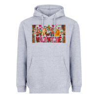 Heather Grey Nach Valentine Heavyweight Hoodie - CowhideDigitalArt