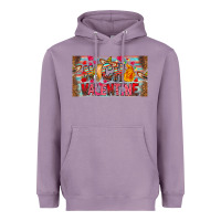 Lavender Nach Valentine Heavyweight Hoodie - CowhideDigitalArt