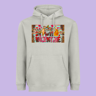 Nach Valentine Heavyweight Hoodie Designed By Cowhidedigitalart