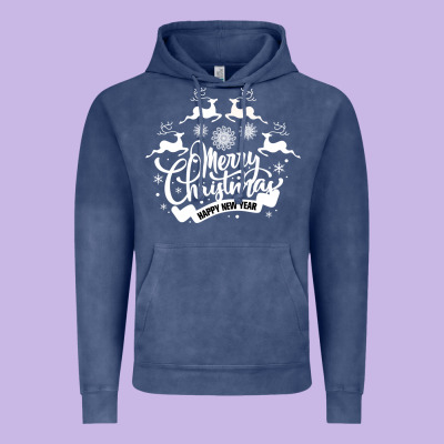 Merry Christmas Happy New Year Vintage Hoodie Designed By Bettercallsaul