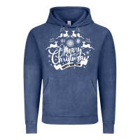 Vintage Denim Merry Christmas Happy New Year Vintage Hoodie - Bettercallsaul