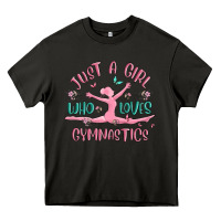 Asphalt just a girl who loves gymnastics Heavy Core Tee - MaliasSmallBusiness