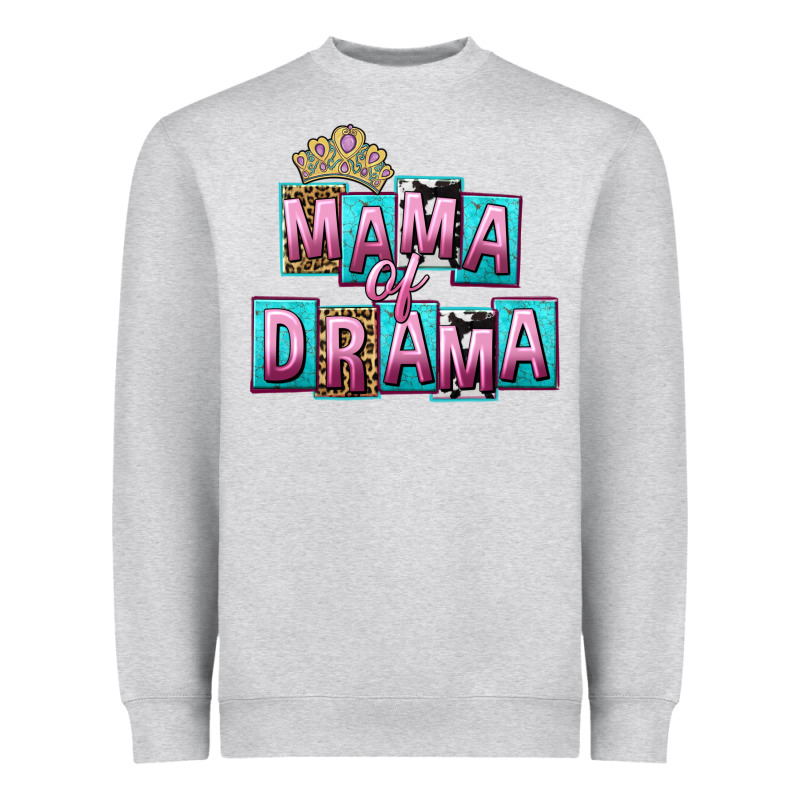 Mama Of Drama Mother's Day Heavyweight Sweatshirt by CowGirlArtShop | Teevron