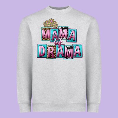 Mama Of Drama Mother's Day Heavyweight Sweatshirt Designed By Cowgirlartshop