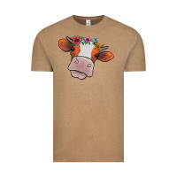 Vintage Coffee cow with flowers Vintage Tee - Bettercallsaul