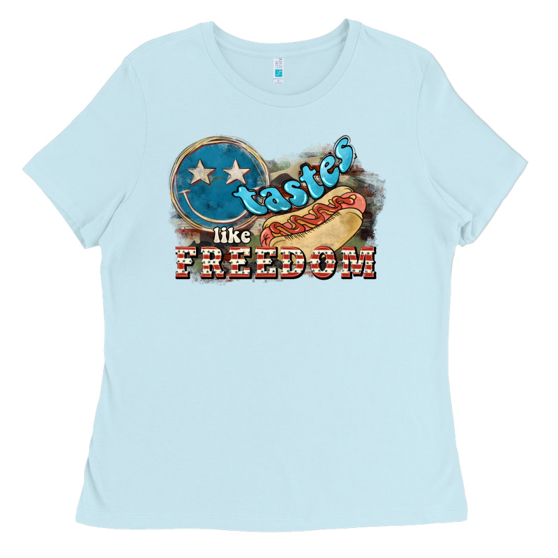Tastes Like Freedom Ladies Tee by NancyCooperArtShop | Teevron